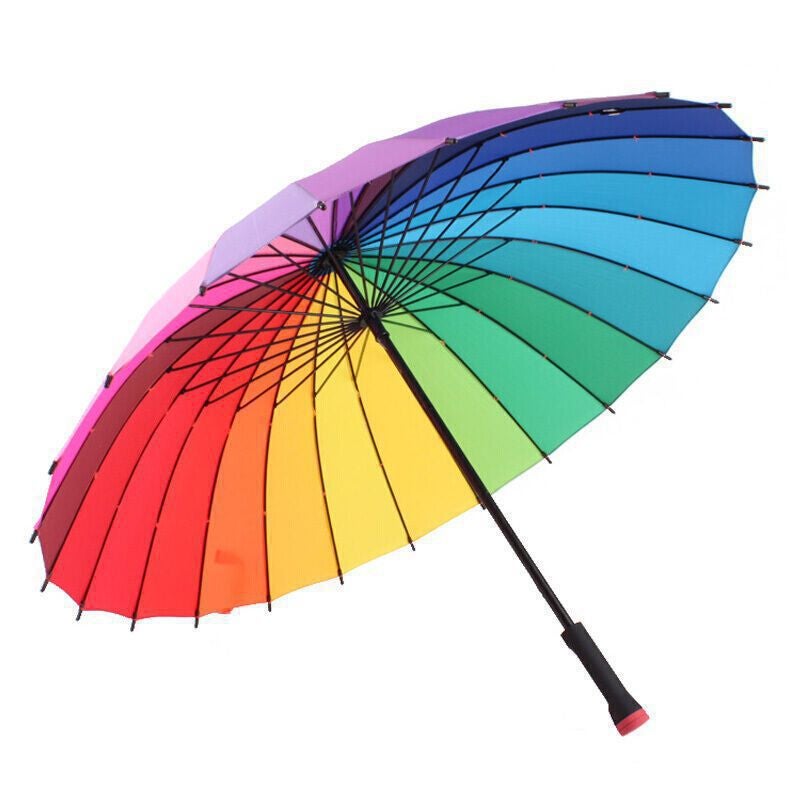 Meidu 24-Bone Large Windproof Umbrella Long Handle Men'S Business Sunny Umbrella Straight Retro Unisex Double Umbrella - Image 1